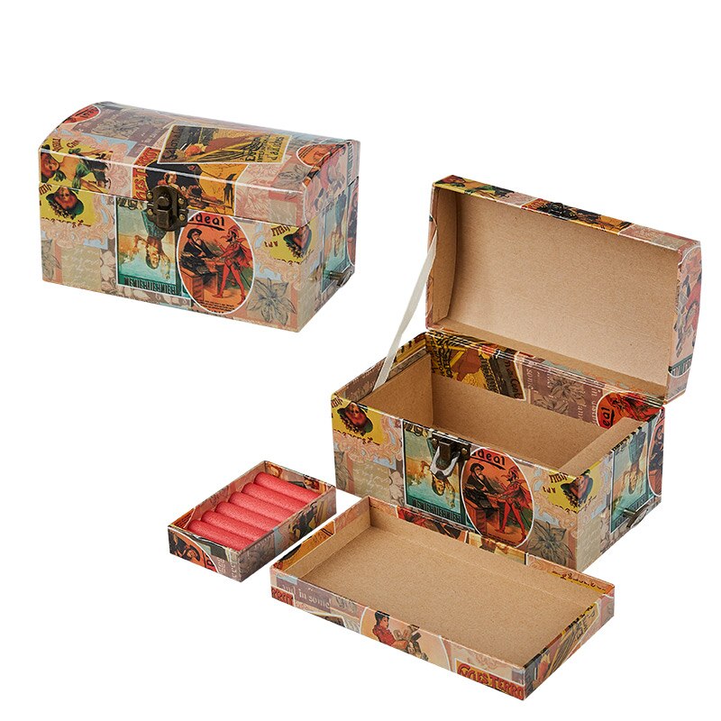 Music Box Treasure Box Collection Box Jewelry Box Box Birthday Handmade Paper Art Paper Music Box Christmas Party: Portrait