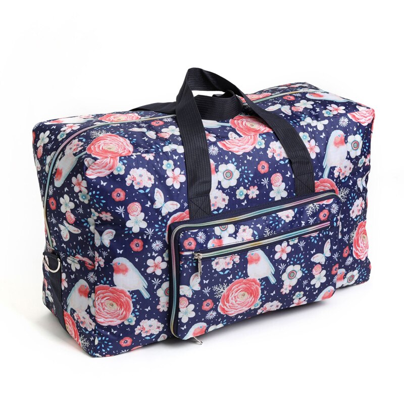 ANAWISHARE Women Travel Bags Large Capacity Folding Luggage Travel Handbags Duffle Bag Nylon Waterproof Storage Bag Travel Bag: 19
