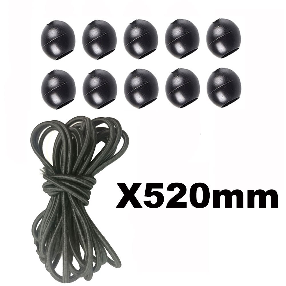 Bungee cord ball tarp canvas tarp flagpole tie cord ends shock elastic loop tie cord fixed boat pole tent accessories