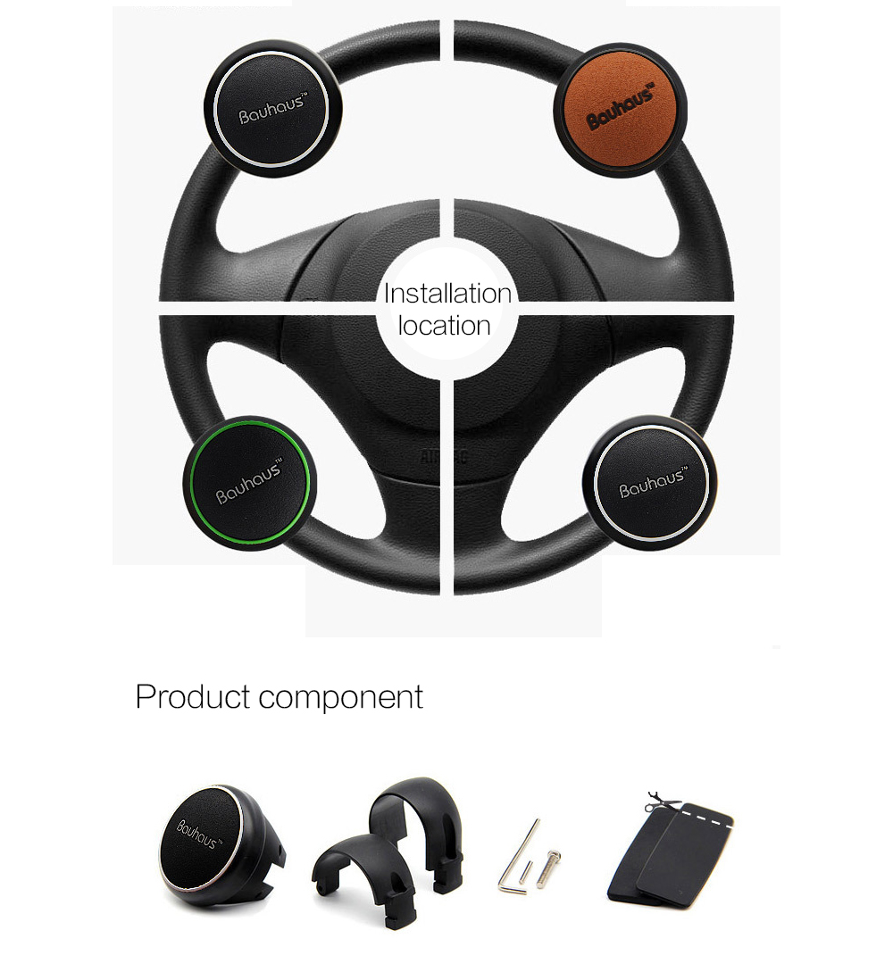 Universele Auto Stuurwiel Booster ABS siliconen Assist In Rolling Handvat Controle Spinner Teering Wheel Knop Handvat Booster