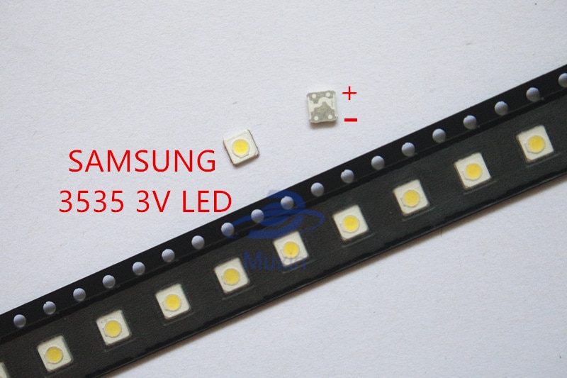 500 STUKS Samsung LED TV Backlight SMD 1W 3537 3535 SMD LED Cool White 3V 300ma Voor samsung TV Reparatie