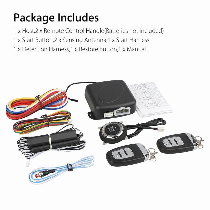 Keyless Start System Auto Alarm Starten Sicherheit System Smart Keyless Entry Push Button Fernbedienung Zündung System