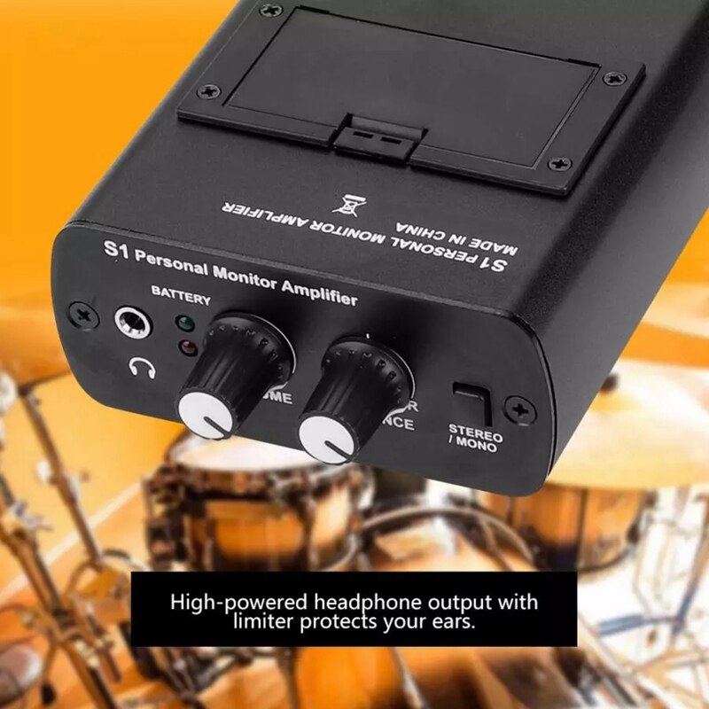 Per ANLEON S1 in Stage Studio 100-240V Monitor auricolare personale amplificatore per cuffie sistema di monitoraggio In-Ear spina ue