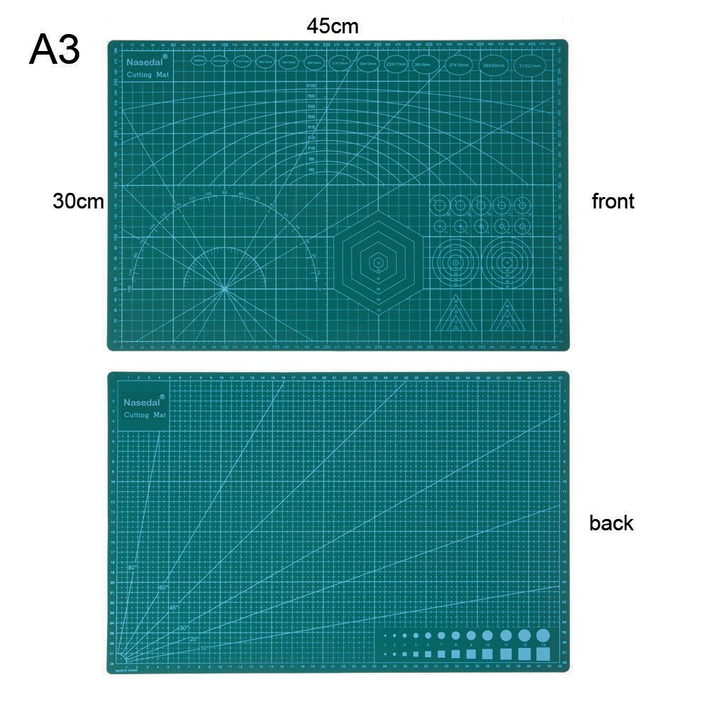 A1 A2 A3 A4 Pvc Snijden Mat Pad Dubbelzijdige Patchwork Cut Pad Patchwork Gereedschap Handleiding Diy Model Hulpmiddel snijplank Self-Healing: Nasedal-A3