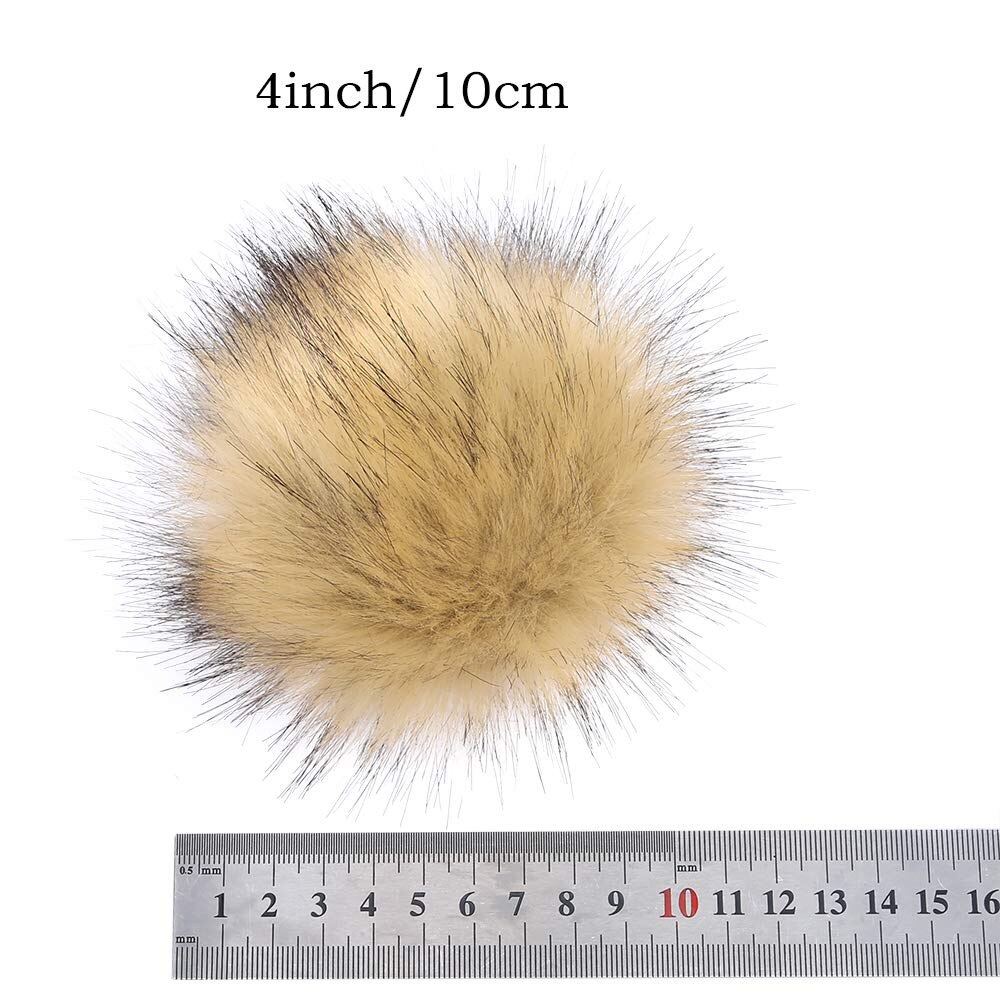 DIY Faux Fur Pluizige Pompom Bal voor Hoeden Schoenen Sjaals Sleutelhangers Bag Charms Vrouwen Hoed Schoenen Accessoires Sleutelhanger