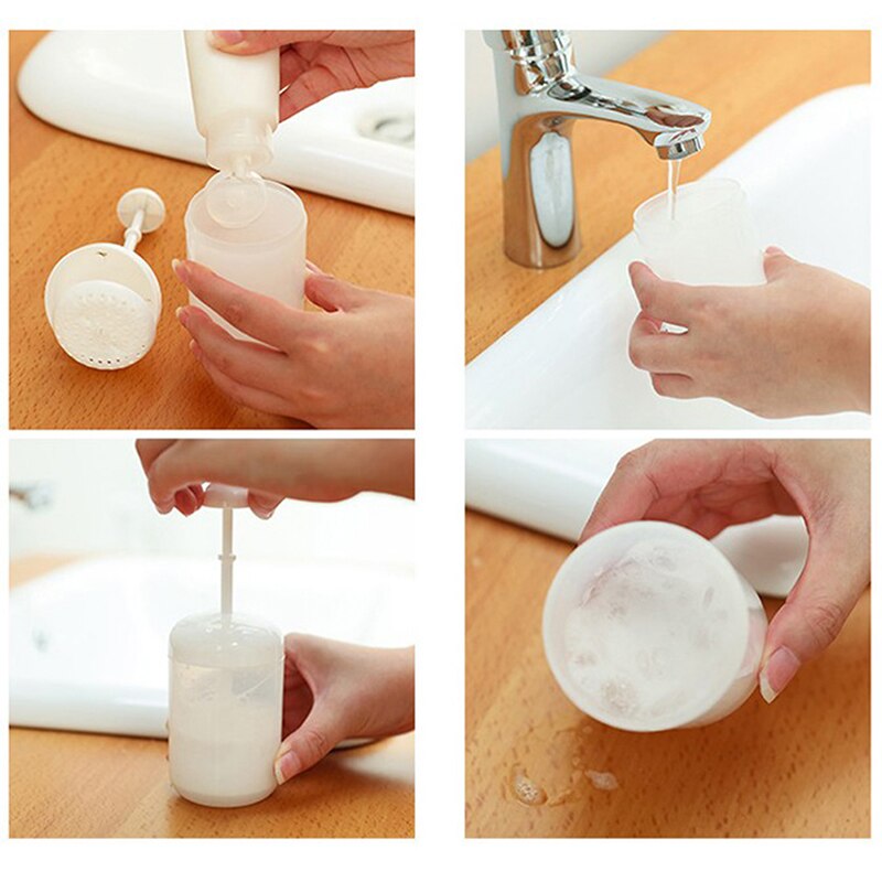 Portable Foam Maker Facial Cleanser Bubbler Cup Body Wash Cleansing Shower Gel Shampoo Manual