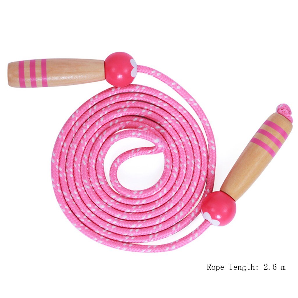1PC Kids Jump Ropes Wood Handle Sport Bodybuilding Fitness Lovely Cartoon Skipping Ropes Crossfit Fitness Equipment#P30