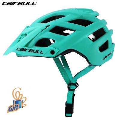 Cairbull Fietshelmen Motorfiets Veiligheid Hoed Cap Fietshelm Mtb Tt Helmen Casco Ciclismo Racefiets Helm Met Zonneklep: 30 Lake Blue