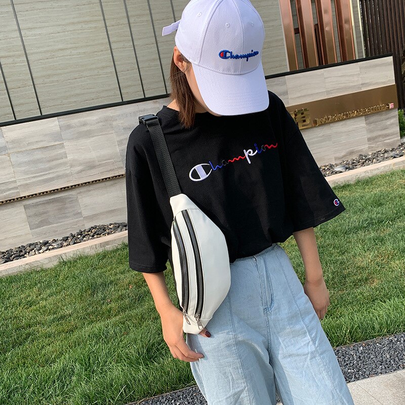 Kleine Taille Tasche frauen 2020Neu lässig Schulter Tasche Einfache Mädchen der Brust Tasche Bote Tasche