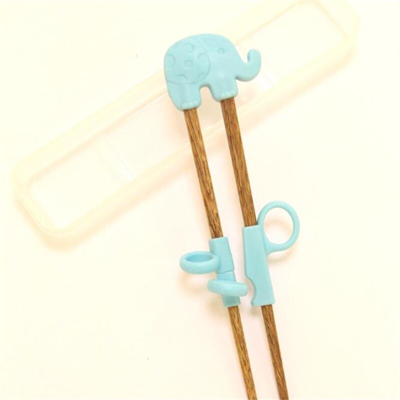 1 par de palillos chinos lindos para niños bebé madera dibujos animados aprendizaje pajilla reutilizable entrenamiento palillos Inicio Bebé Productos