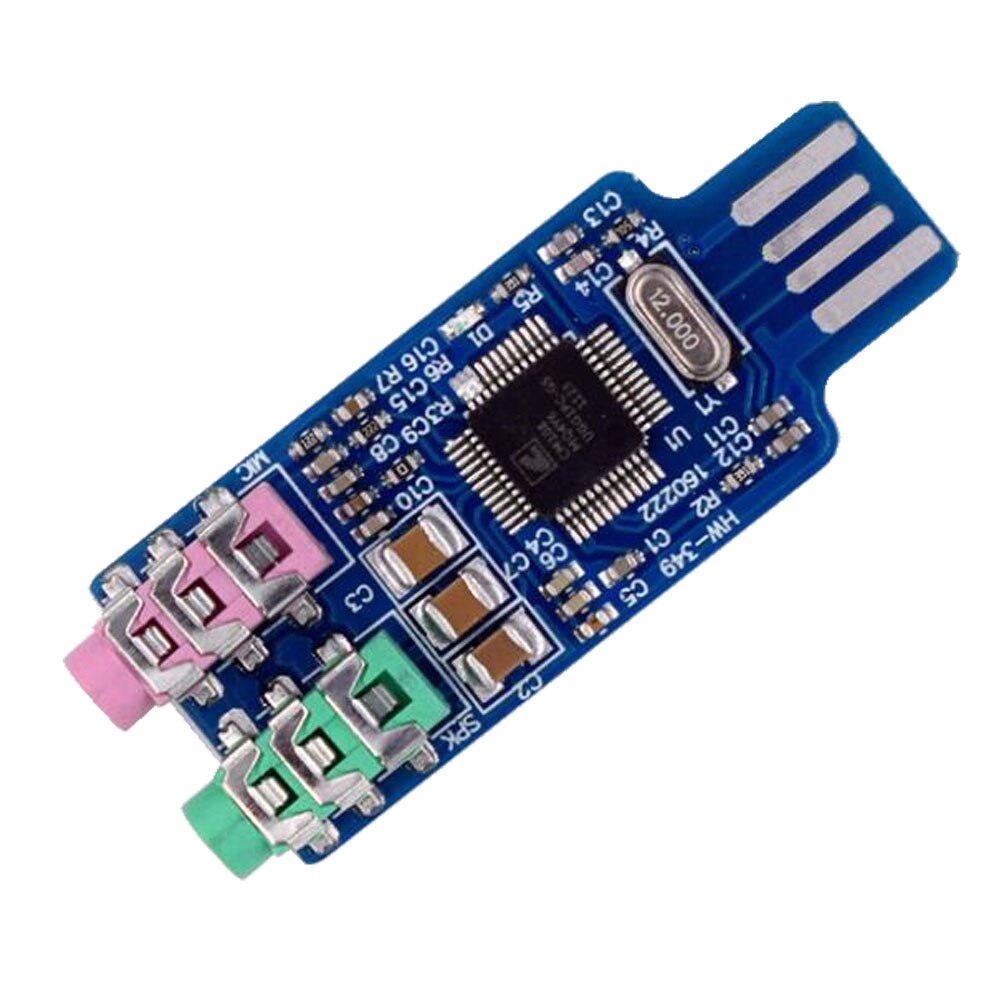 1 Pcs Drive-Gratis Usb Geluidskaart Externe Geluidskaart Notebook Geluidskaart CM108 Usb Geluidskaart