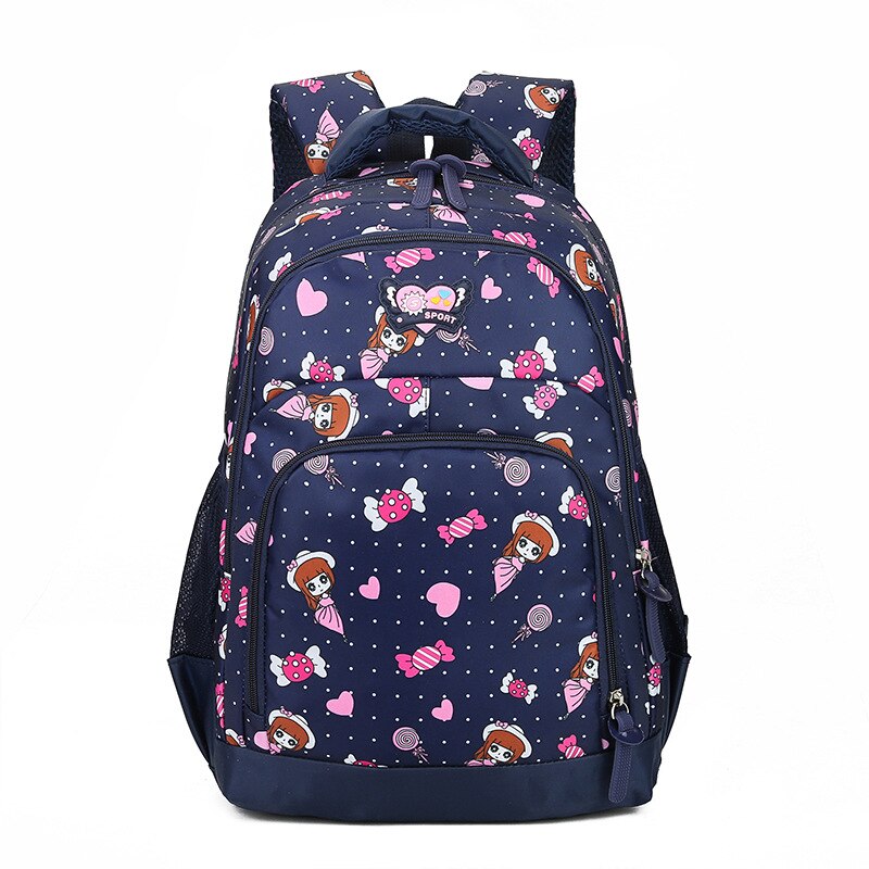 Grande Capacità Dei Bambini Borse Da Scuola Per Le Ragazze adolescenti Zaino impermeabile Scuola zaino ortopedico Schoolbag mochilas escola: blue 2