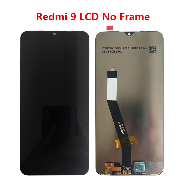 100% Original LCD For Xiaomi Redmi 9 9A 9C LCD With Frame Display And Touch Screen Assembly For Redmi 9A 9C LCD Display Screen: Redmi 9 LCD No Frame