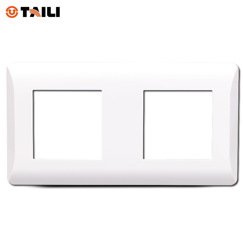 TAILI two gang frame front plate for wall switch wall socket DIY panel 150*80mm TL0631-OS