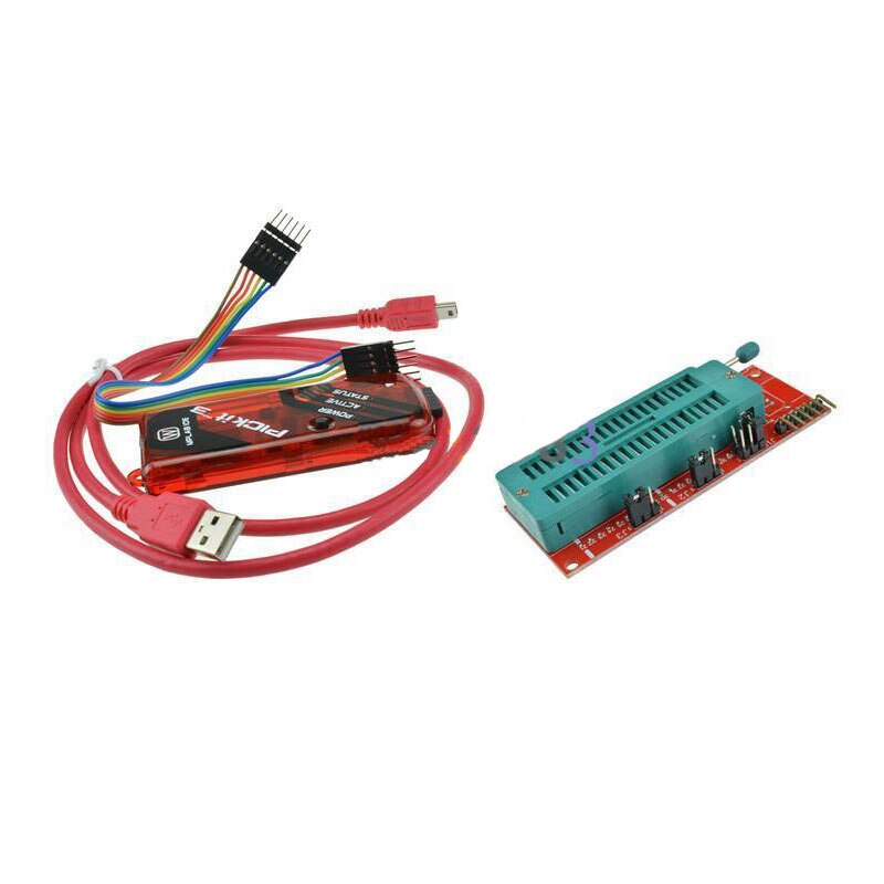 Pickit 3 programmerer + universal pic icd 2 pickit 2 pickit 3 programmering adapter sete: Default Title