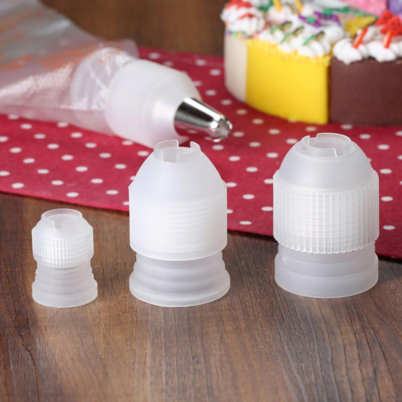 Heißer Kunststoff Dekorieren Mund Konverter Adapter Süßwaren Gebäck Tipps Stecker Düse setzt Kuchen Werkzeuge Backen Küche Werkzeuge