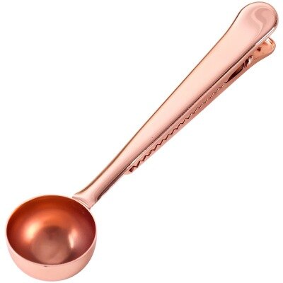 Roestvrij Staal Metal Herbruikbare Ucc Koffie Capsule Fit Voor Ucc Koffie Machine Espresso Druppelaar Maker Refilable Lepel Clip: 1 Gold Coffee Spoon