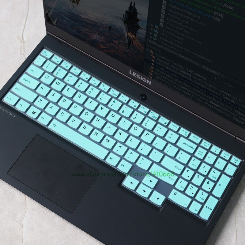 Dla LENOVO LEGION 5 17arh05h 17imh05 17 imh 17arh 17ach6h 17arh05h 17 17.3 cal silikonowa klawiatura laptopa pokrywa skóry Protector: Skyblue