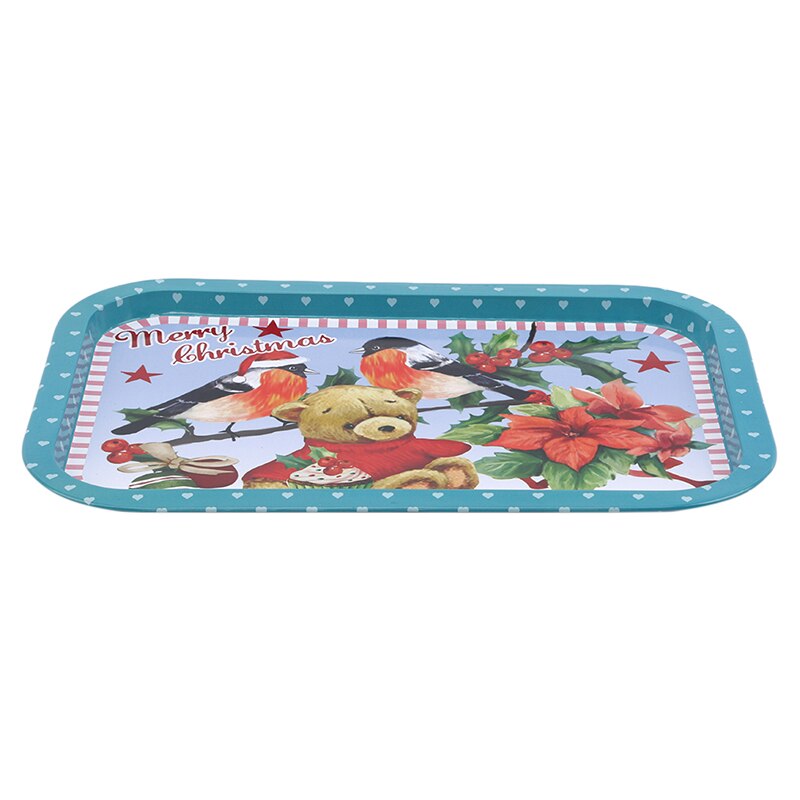 Rvs Opslag Lade Cartoon Dieren Ptinted Ovale Fruitschaal Sieraden Display Metal Lade Opslag