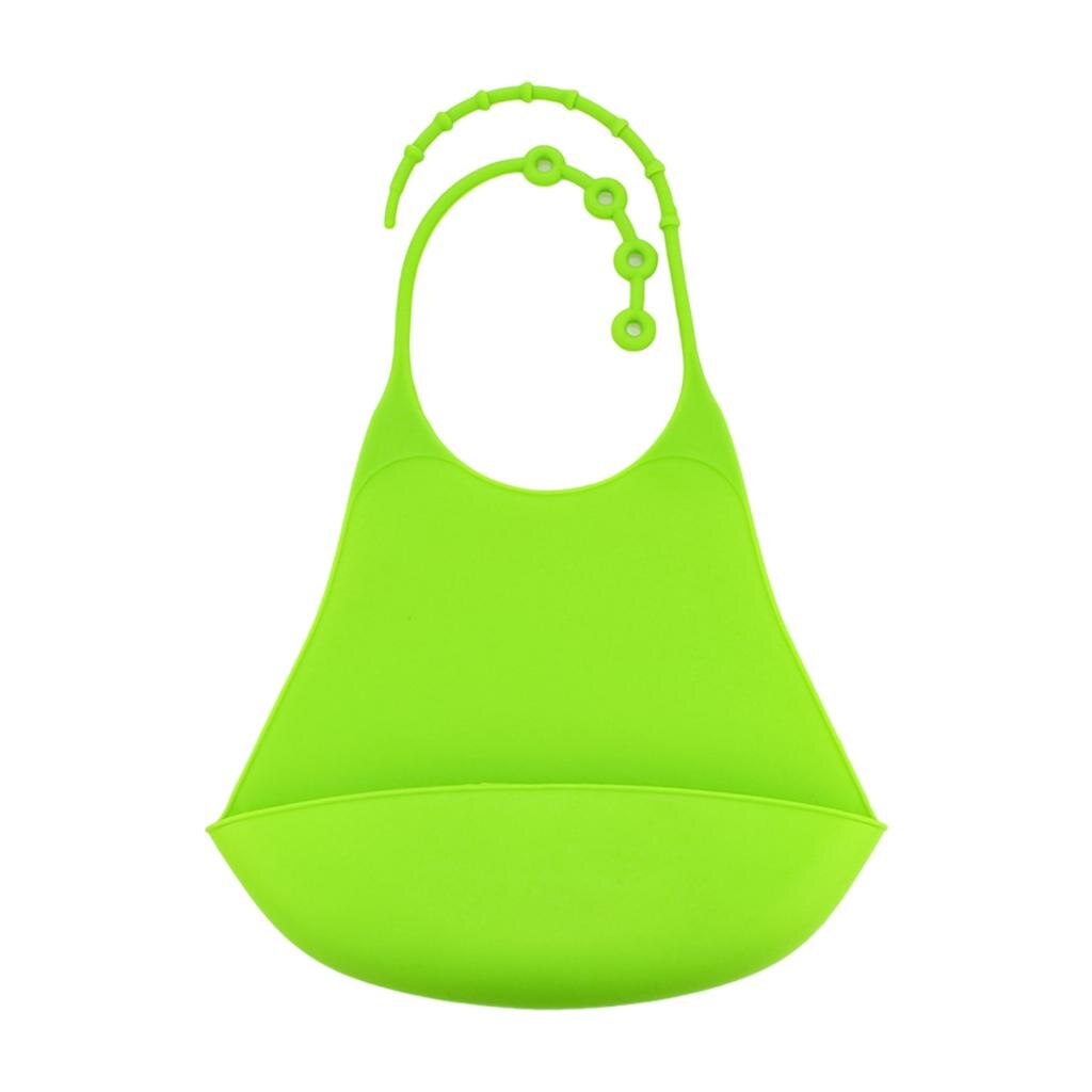 Bavoir en Silicone pour adultes, pour femmes et hommes, protection imperméable pour les repas, avec poche pour attraper des aliments profonds