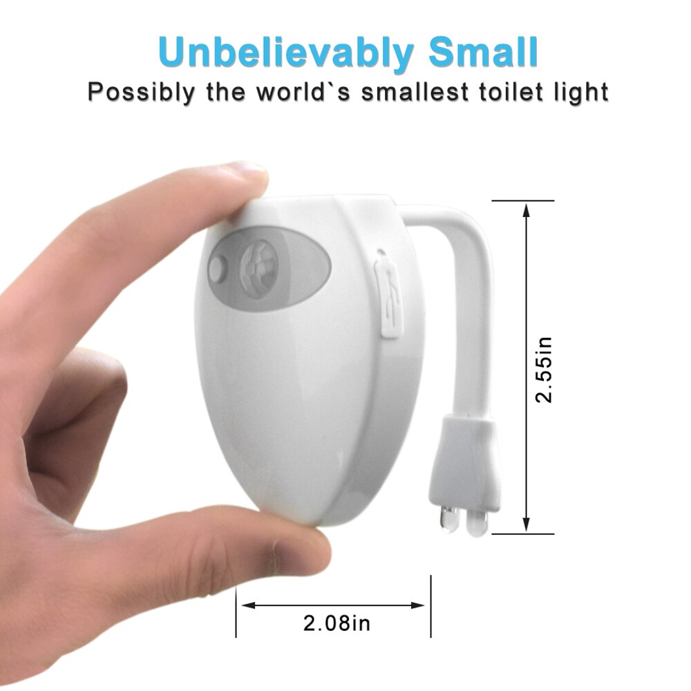 Induction Toilet Lamp UV Sterilizer Germicidal Disinfection UVC LED Lamp LED RGB Purple Light Toilet Closestool Lamp Night Light