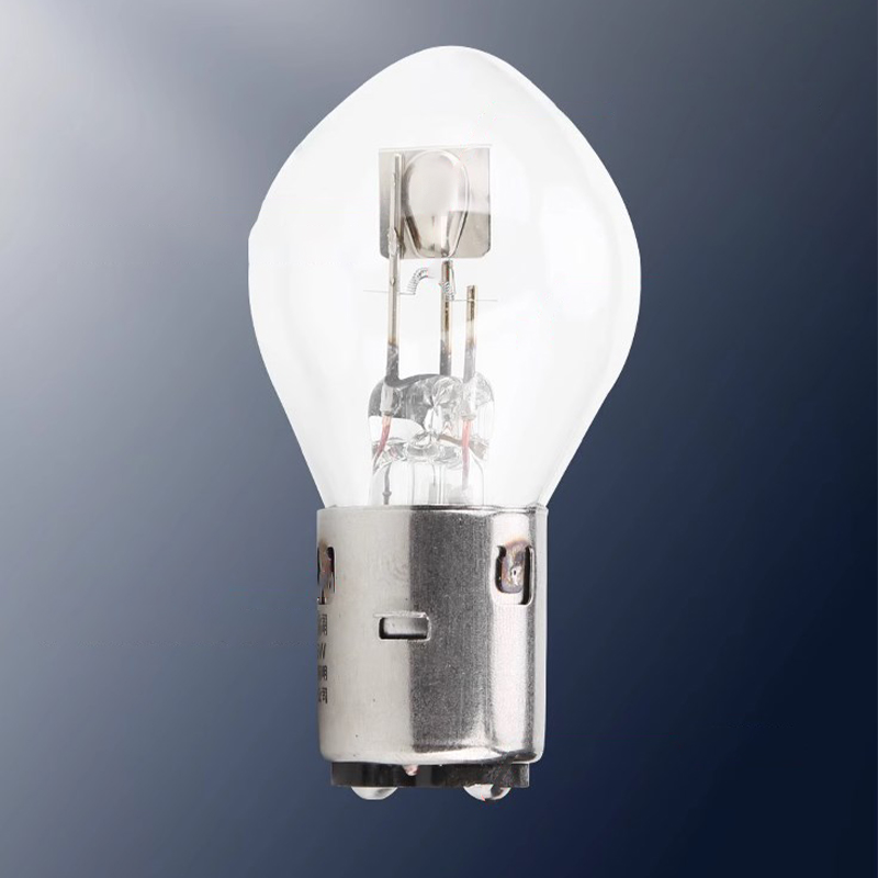 1/2 pièces BA20D ampoule LED haute luminosité 12V 35/35W halogène phare unique ampoule ambre pour moto ATV cyclomoteur Scooter