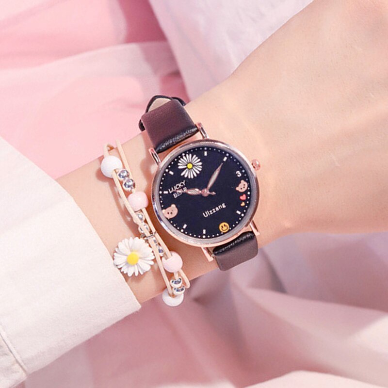 Mooie kinderhorloges eenvoudige jongens- en meisjeshorloges geluksbeer schoolklok 3 atm waterdicht