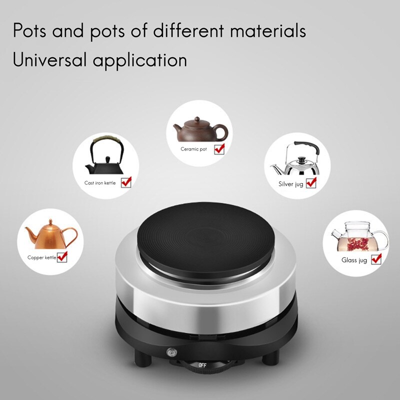 500W Mini Electric Stove Plate Cooking Plate Multifunction Coffee Tea Heater Plates for Kitchen
