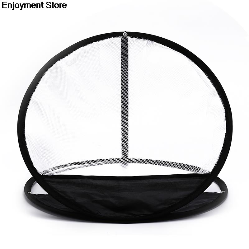 1pc Portable Golf Training Chipping Net Black PP + Nylon + Mesh Material Hitting Aid Golf Practice Net Cage Indoor Outdoor Bag