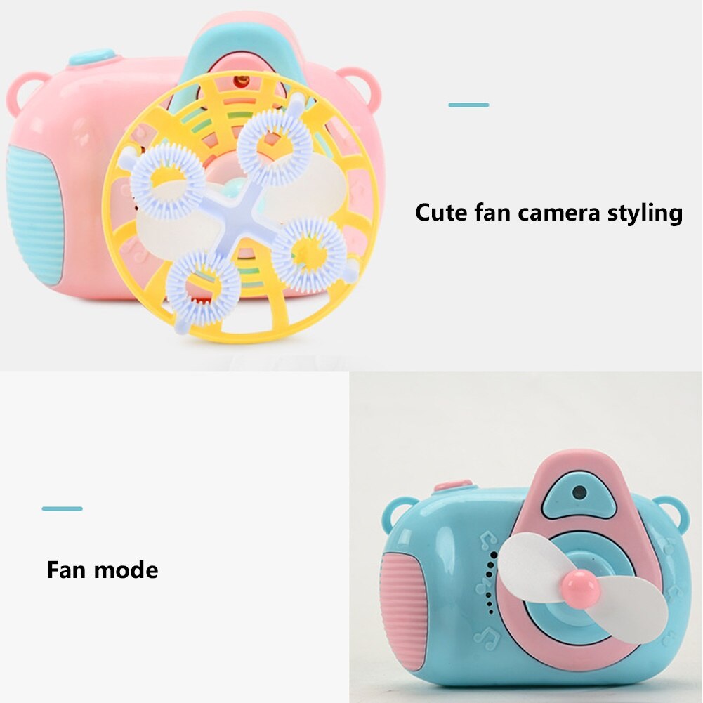 freundlicher Karikatur Fan Kamera Licht Musik Elektrische Wasser blasiert Gebläse Maschine Spielzeug