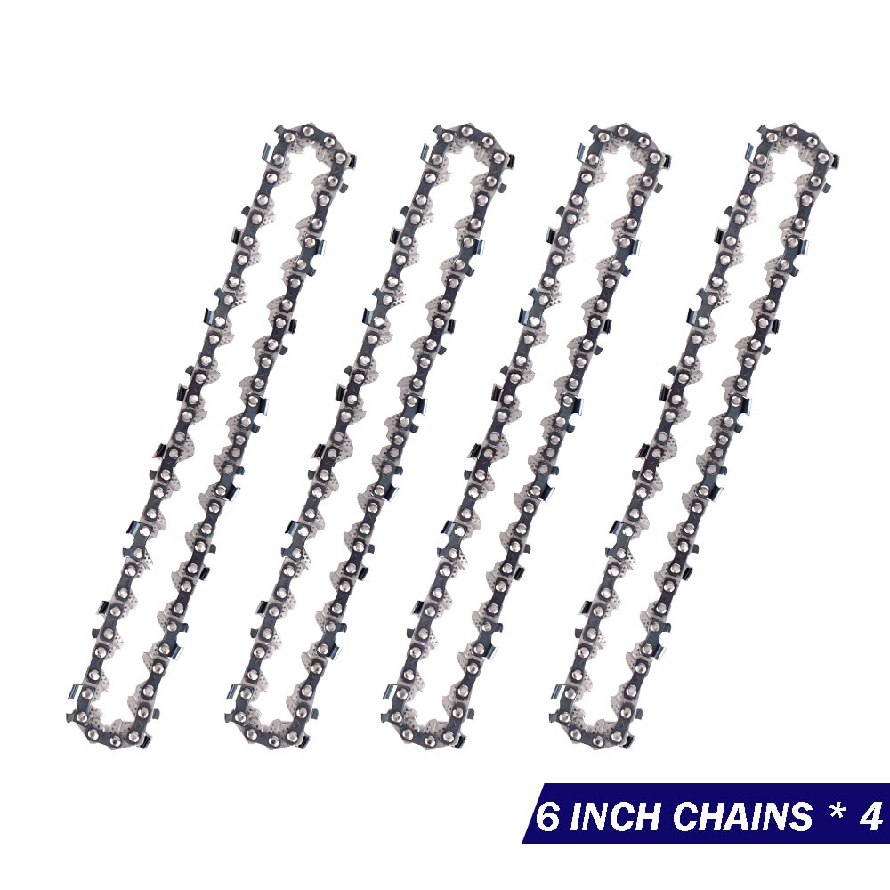 4/6 Inch Chain Guide Electric Chainsaw Chains and Guide Used for Logging and Pruning Chainsaw Parts