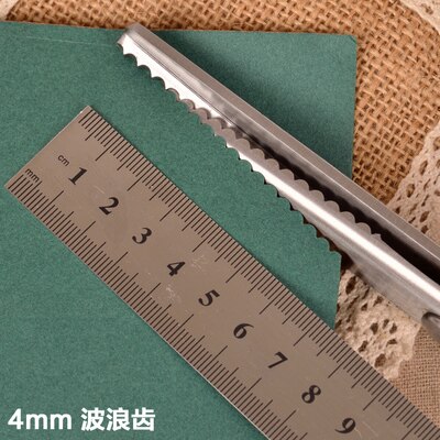 Dressmaking Pinking Shears Fabric Crafts Zig Zag Cut Lace Scissors: 4mm wave tooth