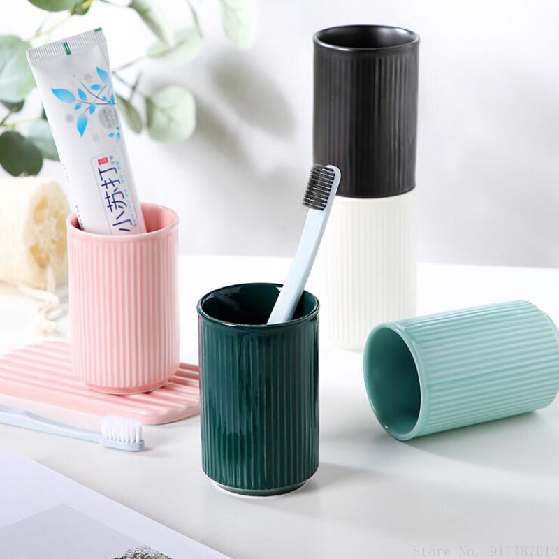 Toothbrush cup Couple gargle cup Wedding decorations Ceramic bathroom accessories Valentine's Day Family Hotel Supplies