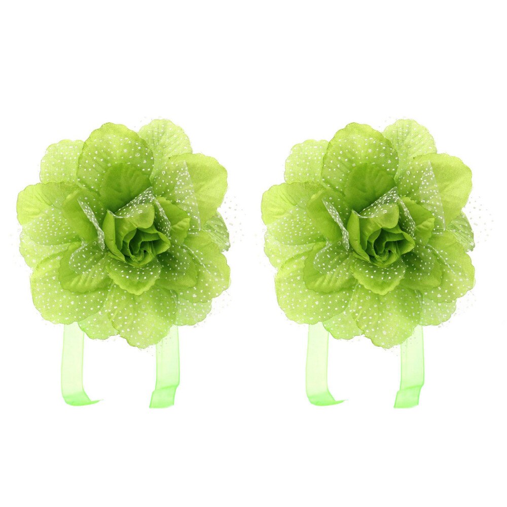 2 stk beste pionblomst gardin klips på bånd rygg holder panel til vindu gardiner dekorativt tilbehør binde rygg #007: J