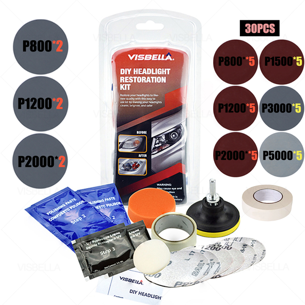 Car Headlight Restoration Polishing Kits Headlamp Repair Kits Car light Lens Polish Polisher Cleaning Paste Refurbish Paint Care: Package 14