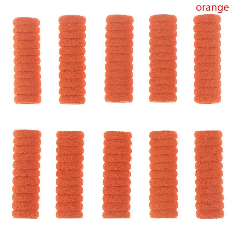 10 Pcs Comfort Soft Foam Pen Pencil Grips Pen Control Pupil Handwriting Aid Kids Children School Stationery: Orange
