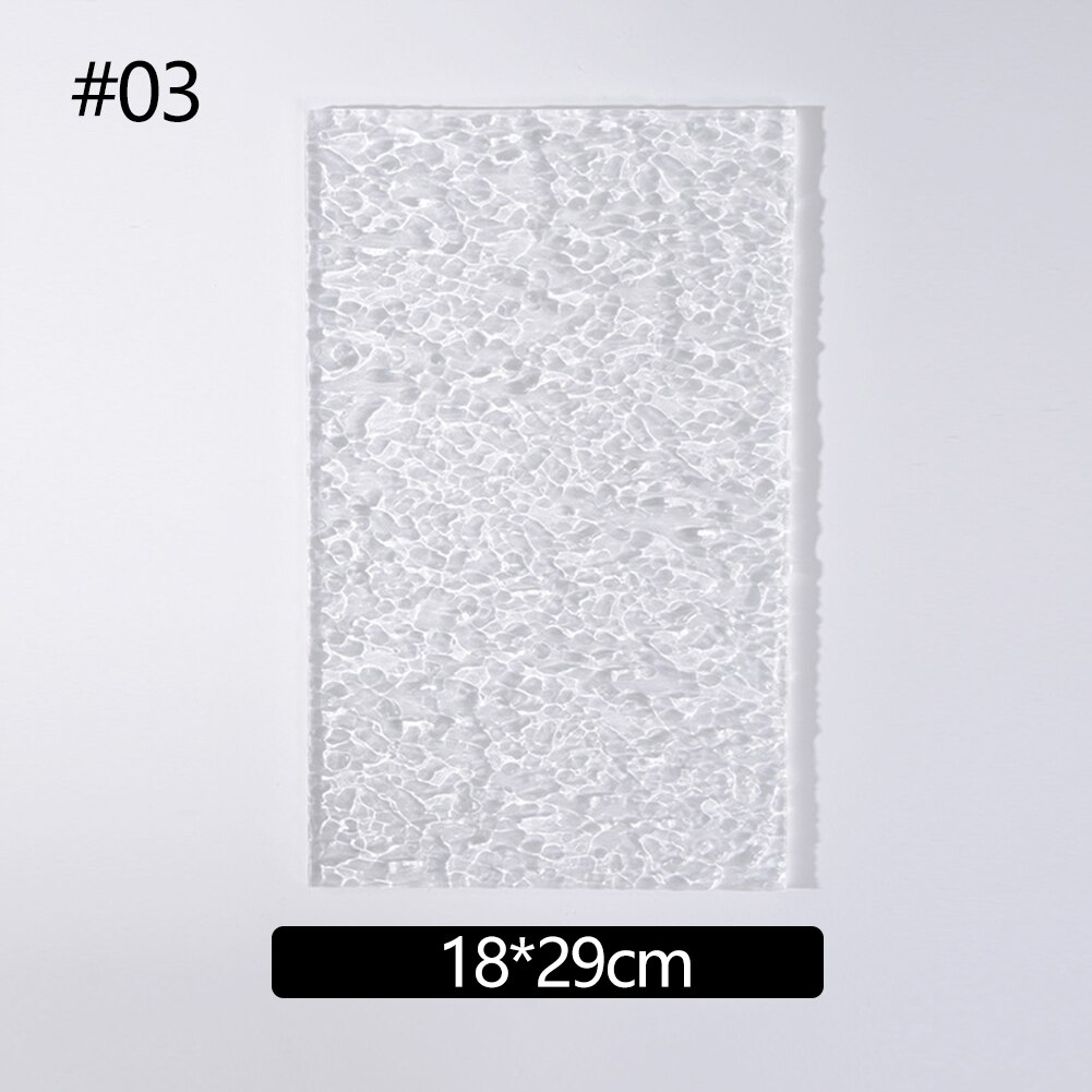Acrylic Water Ripple Shadow Plate Background Props Photography Transparent Ins Photo Props Perfume Cosmetics photograph Props: 03