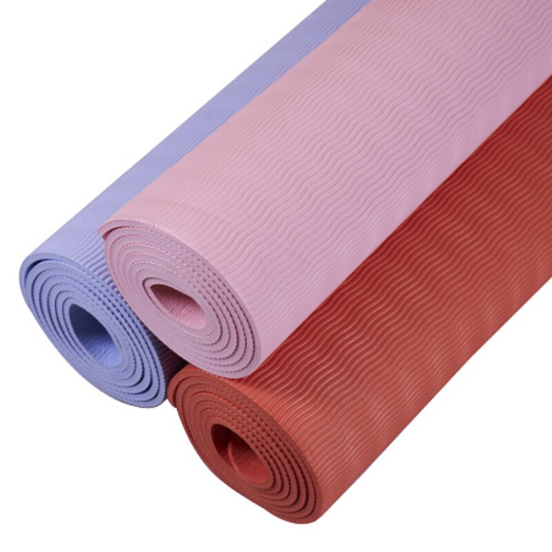 4mm-6mm TPE Yoga Mat with Position Line Non Slip Carpet Mat For Beginner Environmental Fitness Gymnastics Mats exercise mat