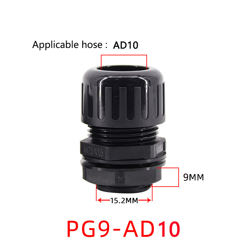 1/5/10 Stuks Balgen Waterdichte Gewricht Vlamvertragende Nylon Plastic Slang Connector Accessoires Pg Draad Kabel Bevestigingskop