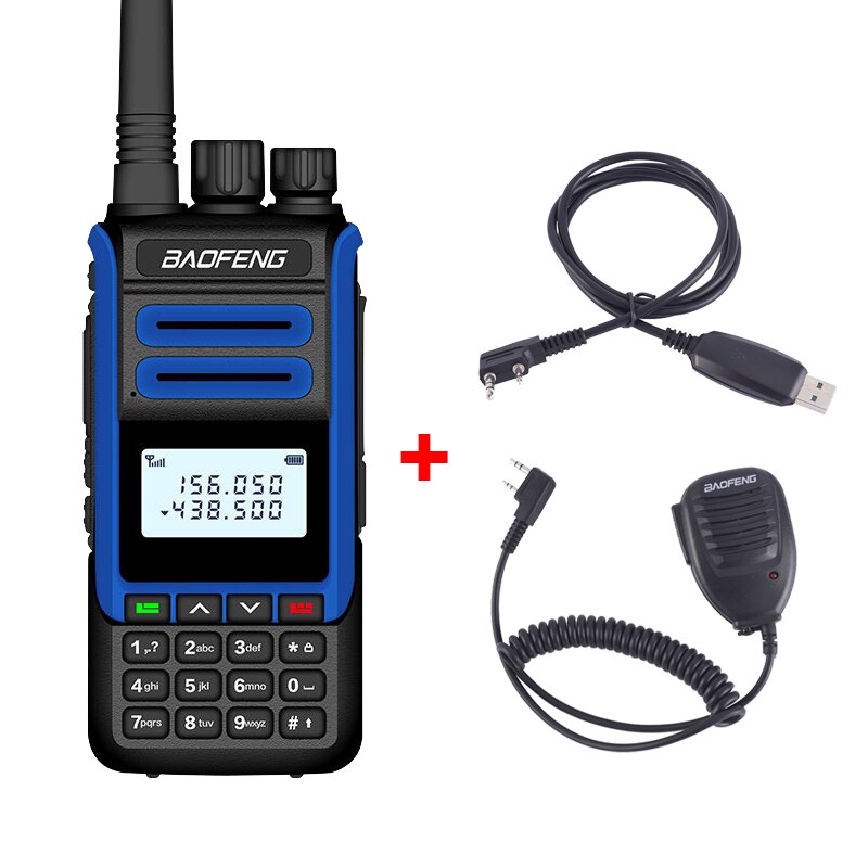 BaoFeng-walkie-talkie BF-H7 de 10W, estación de Radio CB Amateur potente, transceptor de banda Dual BF-H7, intercomunicador de caza, 10KM: BF-H7 Packing 8