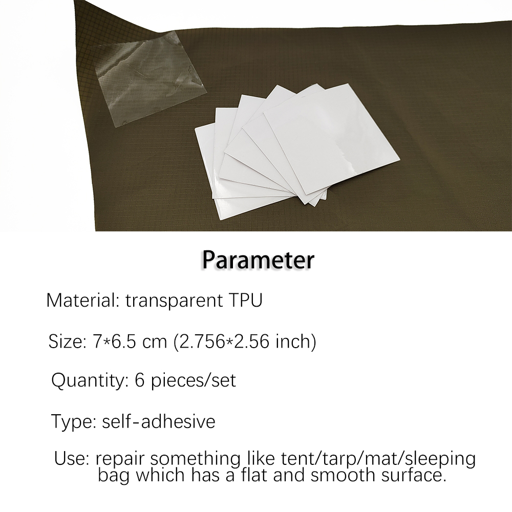 Presenninglap til markise presenning reparation af ridser tilbehør selvklæbende gennemsigtig vandtæt tpu-lap svømmering: Default Title