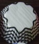 400 Yellow & Gray Chevron Cupcake Liners, Wedding Polka Dot Cupcake Liners, ColorBlock GREASE RESISTANT Liners: black
