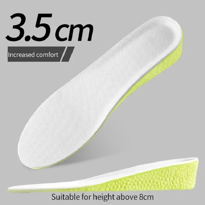 Solette invisibili per aumentare l'altezza Scarpe in memory foam verde Suola traspirante Comoda per uomo Donna Soletta per la cura dei piedi: Oro / 40