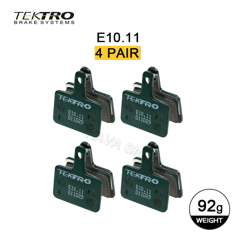 TEKTRO E10.11/P20.11 Pastiglie in ceramica metallica MTB strada Pastiglie freno a discoteca pieghevoli per bicicletta per Shimano MT200 M375 M285 M515: nero