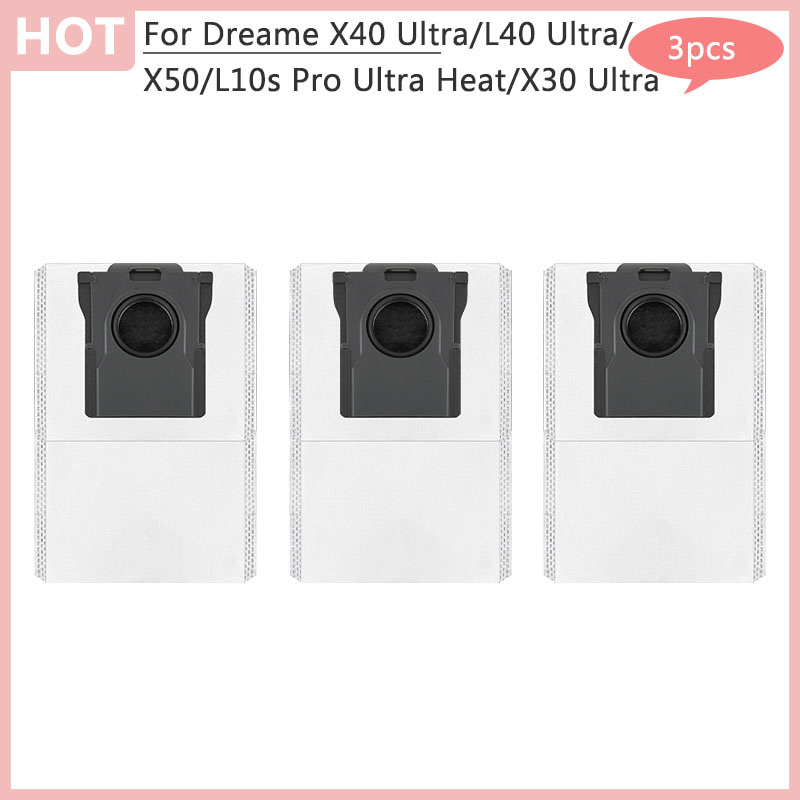 Tilbehør til affaldspose til dreame  x50,x40 ultra ,l10s pro ultra heat ,x30 ultra ,l40 ultra støvsuger, støvpose: Lysegrøn