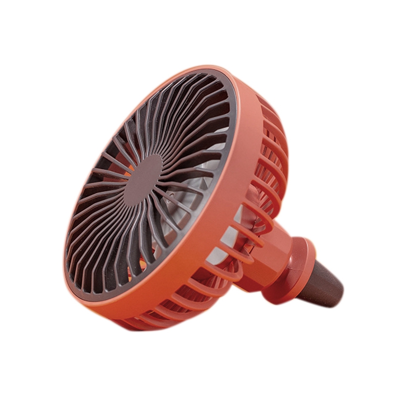 Ventilador de aire acondicionado para coche, ventilador de salida 12V24V, Enfriador de interfaz USB Universal: Default Title