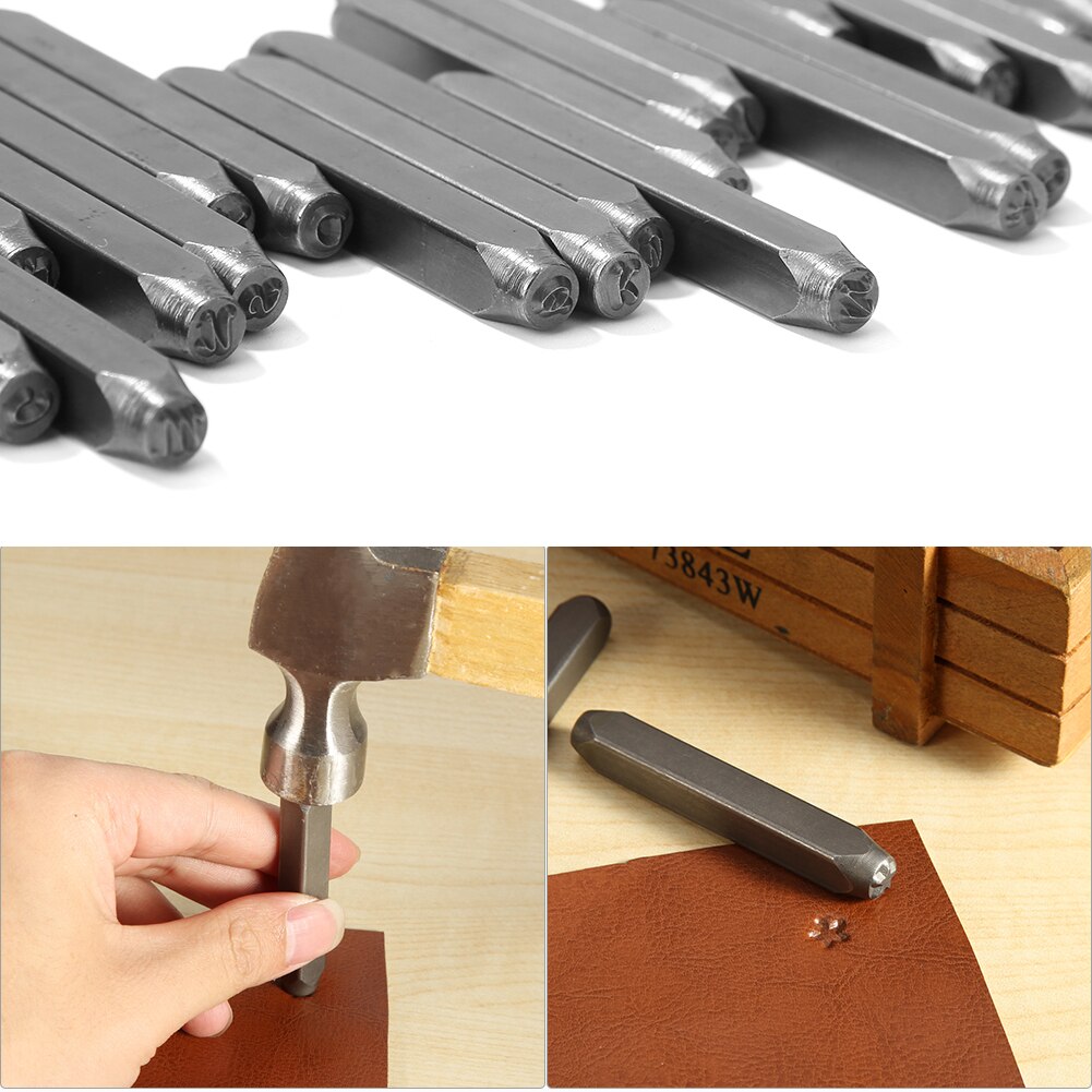 6mm Metal Stamping Tool Carving Letter Steel Mold Leather Punches Handicraft Household Metal Easily Handle Parts