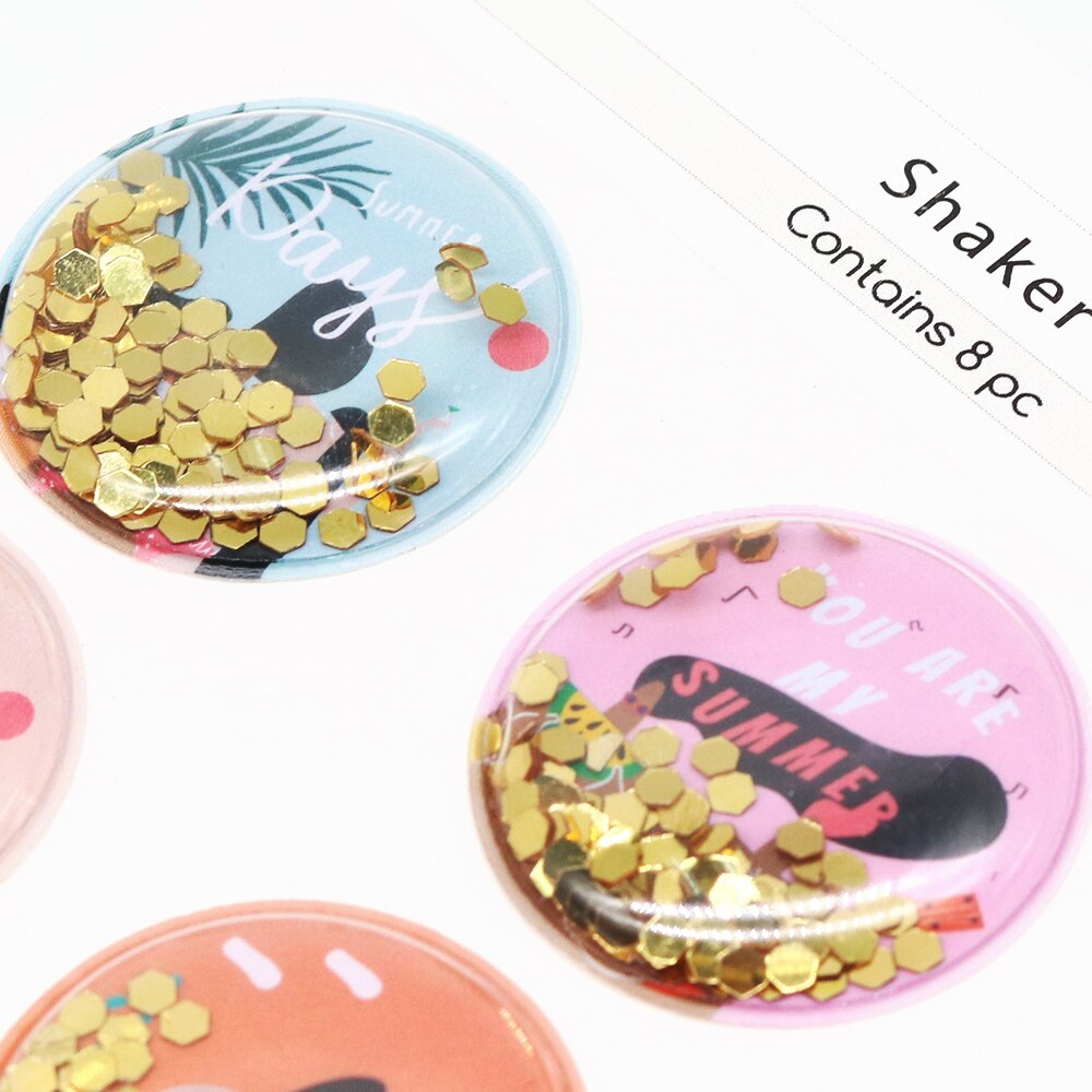 Polku paljetti shaker tarrat koristeet tee itse askartelu scrapbooking korttien teko päiväkirjakoristeet