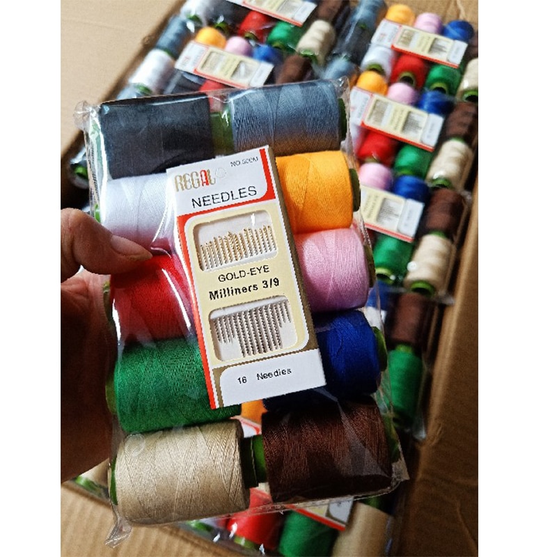 10 Pcs Sewing Thread Polyester Thread Set Strong And Durable Sewing Threads For Hand Machines
