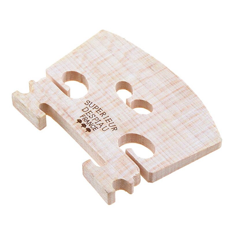 Adjustable Violin Bridge Maple,4/4 Size Violin Fitted Bridge Parts For 4/4 Size Violin With Violin Shoulder Rest